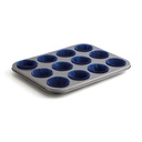 Bandeja horno 12 cupcakes acero pintado Sweet Grey 36x17x3 cm - Quid