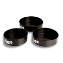 Moldes desmontables acero pintado Sweet Grey 24/26/28 cm - Quid