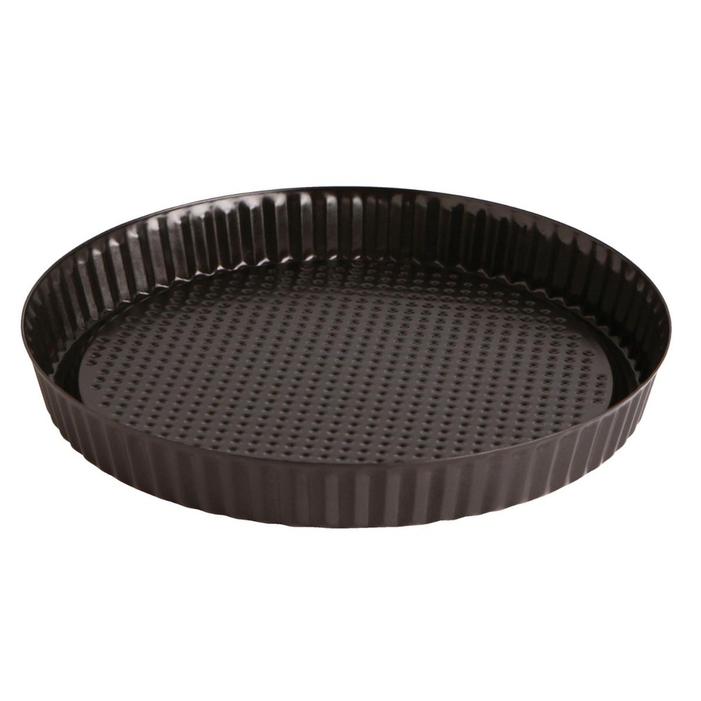 Molde tarta plano acero pintado Sweet Grey 25x3 cm - Quid