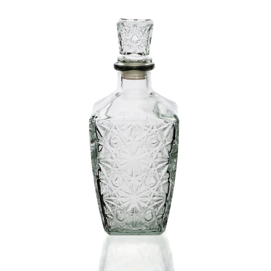 Licorera rectangular vidrio Renova 1l - Quid