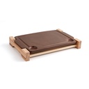 Piedra asar con soporte Barro Anaflor 36,5x24 cm