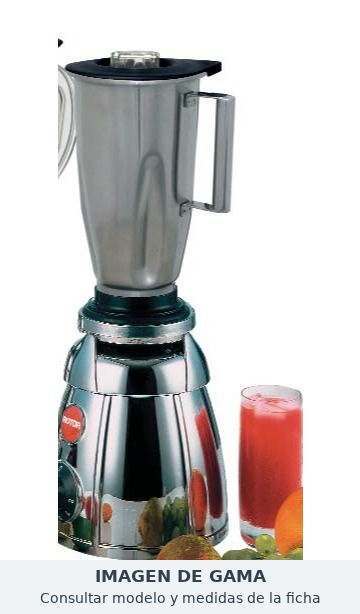 Triturador de vaso Irimar TV-800I - Vaso Inox. - Cuchilla hielo