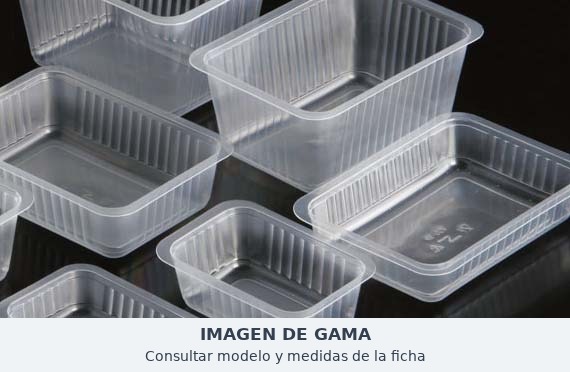 Caja de 600 barquetas Irimar · Barqueta 190x137x100 mm en PP traslúcido 2 litros