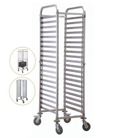 Carro de servicio Irimar CB-306040 para 30 bandejas 600 x 400 mm