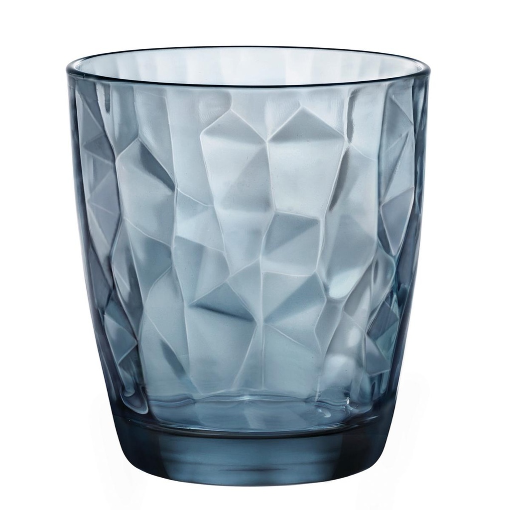 Vaso 39 Cl Diamond Dof Ocean Blue Bormioli