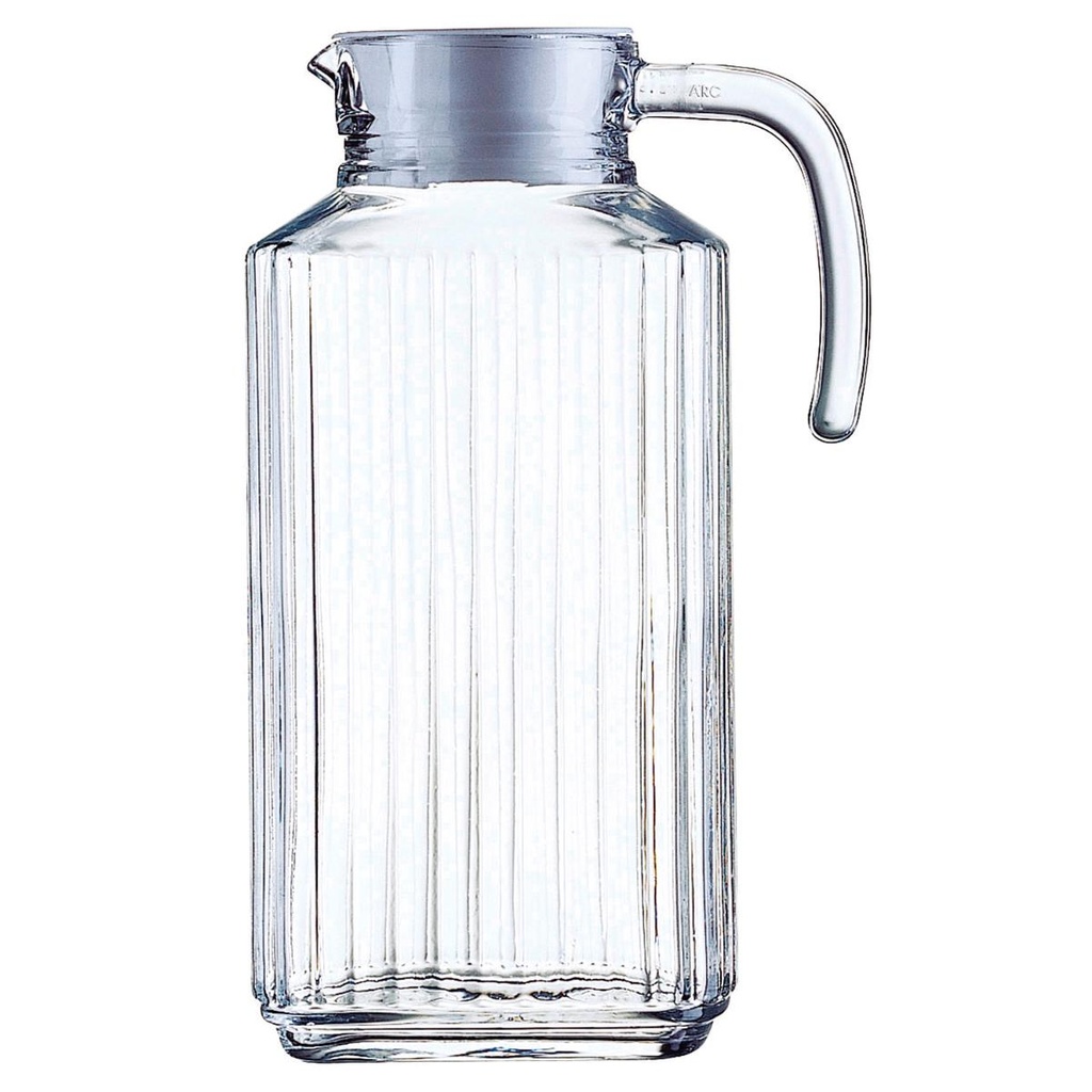 Jarra 1,7 Lts Vidrio Con Tapa Quadro Arcoroc