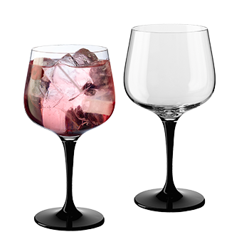 Copa Gin Tonic 81 Cc Combinado Pie Negro