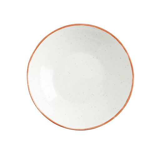 [0314699] Plato Hondo 21 Cms Porcelana Terra Arena Ariane