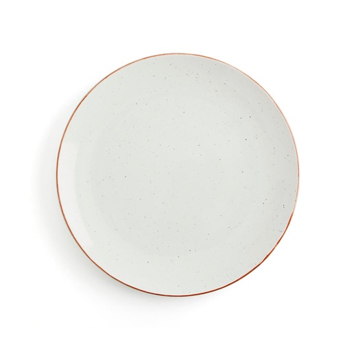 [0314700] Plato Llano 31 Cms Porcelana Terra Arena Ariane