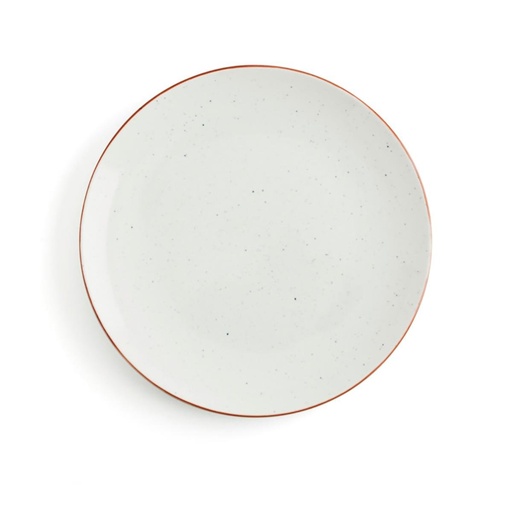 [0314704] Plato Llano 27 Cms Porcelana Terra Arena Ariane