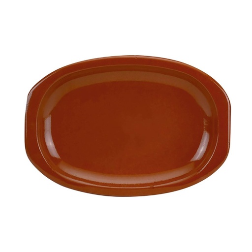 [0314454] Fuente 36x25 Oval Steak Barro Profesional Arcoroc