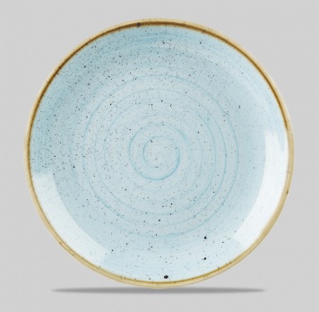 [0314337] Plato 28,8 Cms Stonecast Duck Egg Blue Churchill
