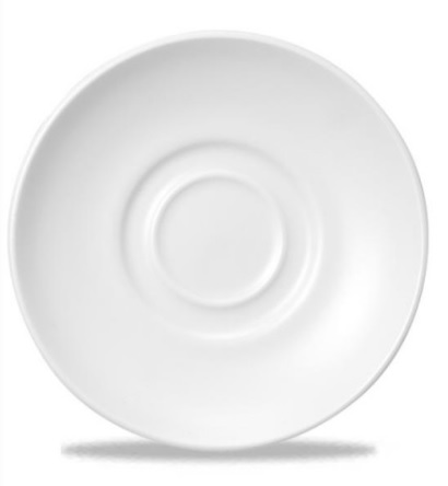 [0303103] Platillo Cafe 12,7 Cms Whiteware Churchill