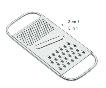 [0500767] Rallador Plano 3 Usos 25.5x11 Lacor
