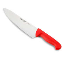 [0709403] Cuchillo Cocinero Hoja 250 mm Rojo Arcos