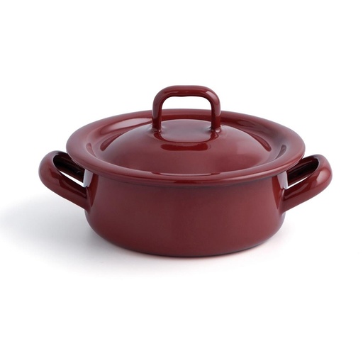[0707398] Cacerola 10 Cms Acero Esmaltado Teja Quid