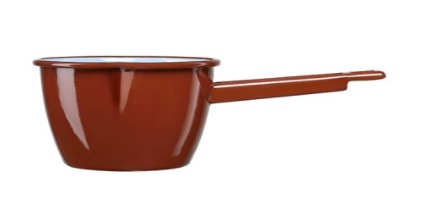 [0703545] Cazo Pico 14 Cms Acero Esmaltado Teja