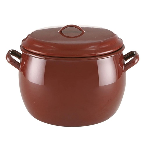 [0703544] Olla Abombada 34 Cms Acero Esmaltado Teja Quid