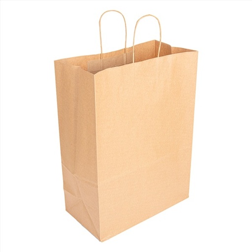 [0804642] Bolsa Sos Con Asas 32+16x43 Natural Kraft Paq-250 Garcia De Pou