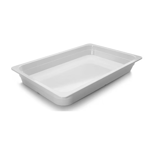 [0805502] Cubeta Melamina GN 1/1  Fondo 65 mm Blanca