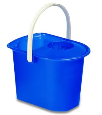 [0800117] Cubo Fregona 15 Lts Rectangular C/Escurridor Araven