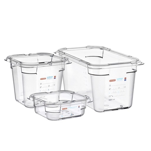 Cubeta GN 1/2 Sin Tapa Policarbonato Araven