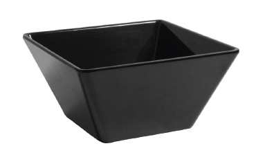 [0805586] Bol 10x10x6 Melamina Negro Ming