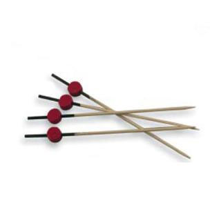 [1412610] Picks "Rojo y Negro" 12 cms Natural Bambu Paq-100 Garcia de Pou
