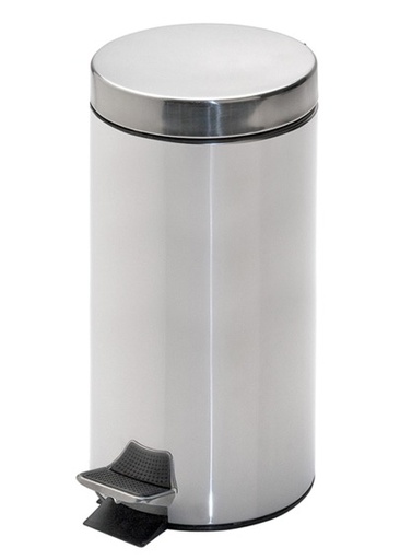 [1413934] Cubo Pedal 12 Lts Con Receptaculo Interior Plateado Inox Garcia De Pou