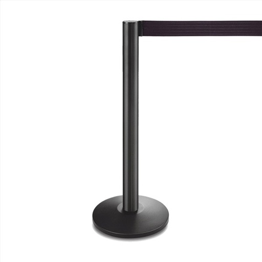 [1418166] Columna Movil Ø36x104 Con Cinta Retractil Negro Aluminio Garcia De Pou