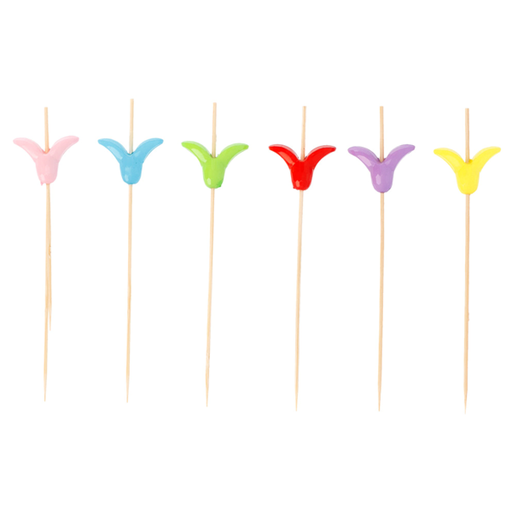 [1418211] Pick "Tulipan" 12 Cms Natural Bambu Paq-100 Garcia De Pou