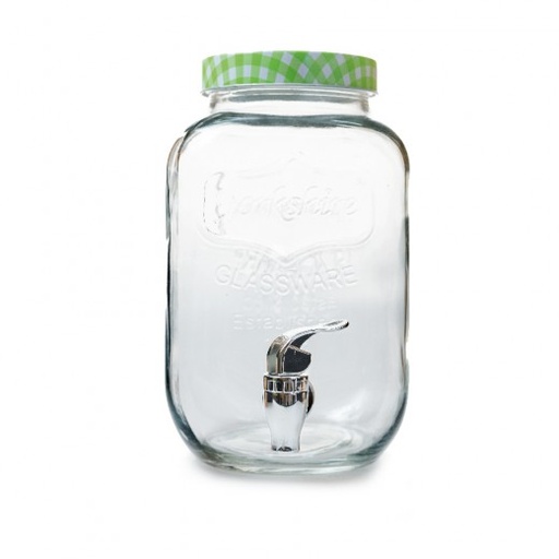 [1420472] Dispensador Bebidas 4 Lts "Waki Glass" 15,5x25 Cms Transparente Cristal Garcia de Pou