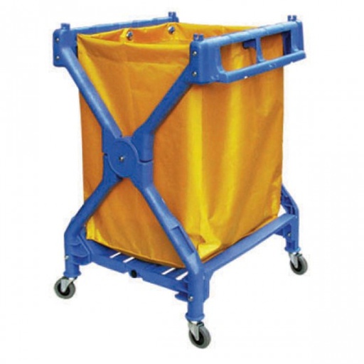 [1414151] Carro Plegable Para Lavanderia 71x66x95 Azul Plastico Garcia de Pou