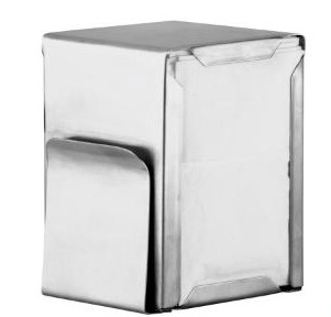 [1418517] Servilletero Portacartas Inox Miniservis