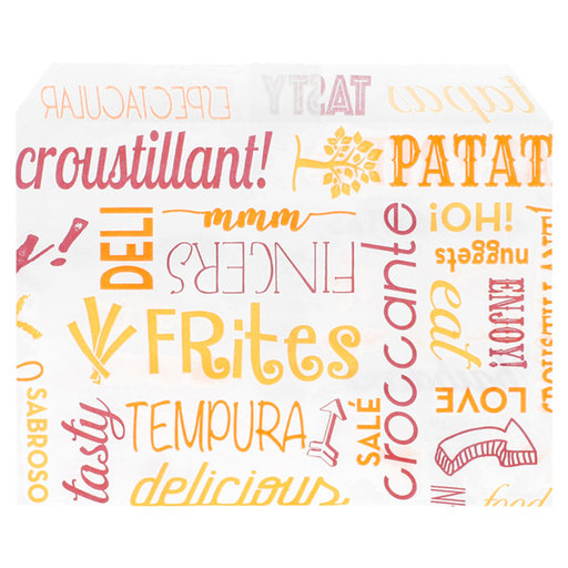 [1602136] Bolsa Fritas 12x9 "Parole" Antigrasas Paq-1000 Garcia De Pou