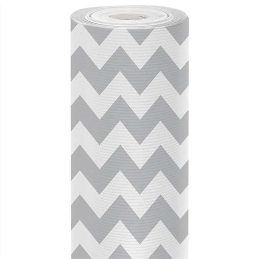 [1602178] Rollo Papel 0,70x50 ZIG-ZAG Plata Celulosa Blanca Verjurada Garcia De Pou