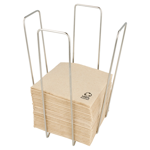 [2403916] Porta Servilleta 11x11x18 Plateado Inox Garcia De Pou