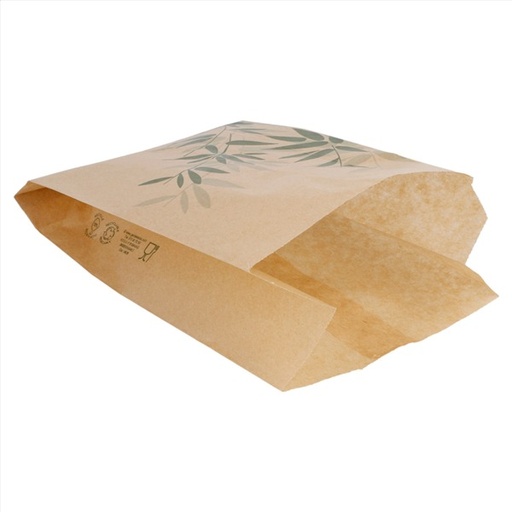 [2407078] Bolsa Hamburguesa 12+7x18 "Feel Green" Antigrasas Natural Paq-500 Garcia De Pou