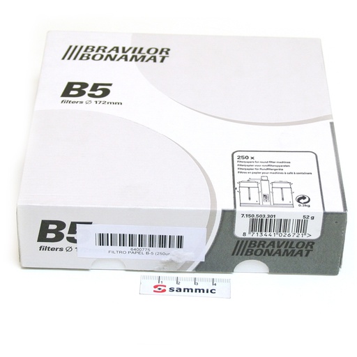 [3407192] Filtro Papel Cafeteras B-5 Sammic