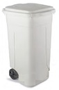 Cubo 80 Lts C/Tapa y Ruedas 45x50x77