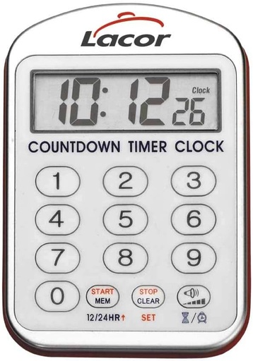 [1421168] Reloj Cocina Con Alarma Lacor