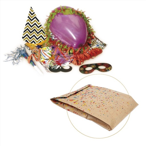 [1420307] Bolsa Cotillon Papel "Eco Black Jack" 26+8x35 Cms Surtido Paq-60 Garcia De Pou