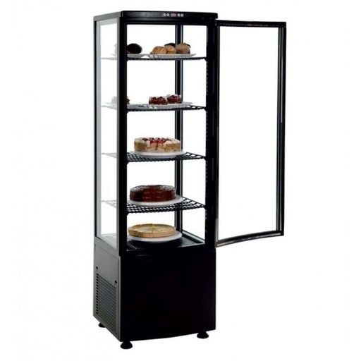 [1204068] Expositor Refrigerado 4 Caras Cristal Negro