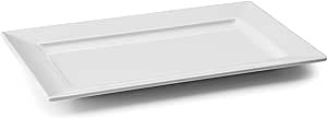 Bandeja rectangular 35x21 Melamina Blanca Classic Lacor