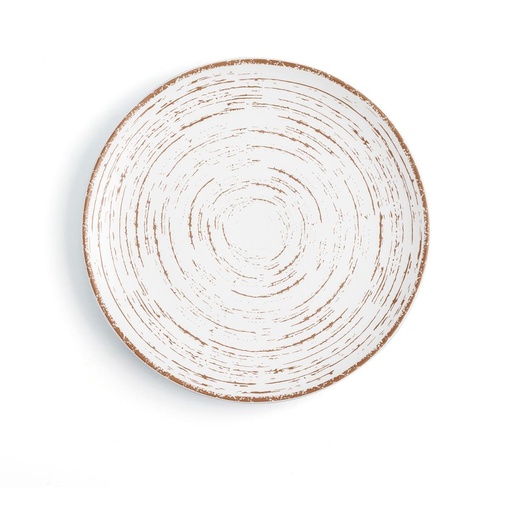 Plato Postre Porcelana Tornado White Ariane