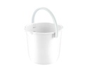 Cubo Redondo 12 Lts Blanco Araven