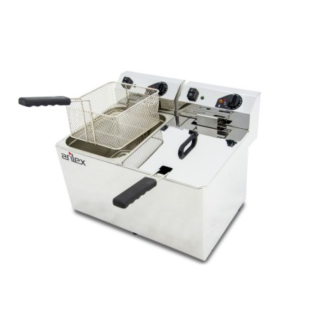 [1204007] Freidora Electrica Doble 10+10 lts Sin Grifo