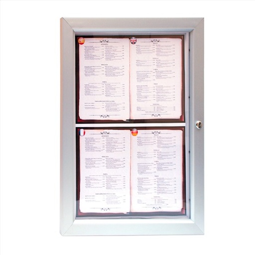 Porta Menu Luminoso 4xDIN-A4 Garcia de Pou