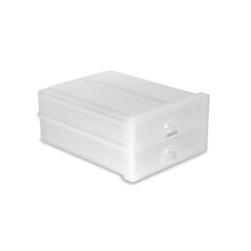 [1421248] Caja Organizar 450x349x195 2 Cajones Horizontal Araven