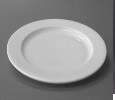 [N1001] Plato Llano 27 Cms Whiteware Blanco Ascot